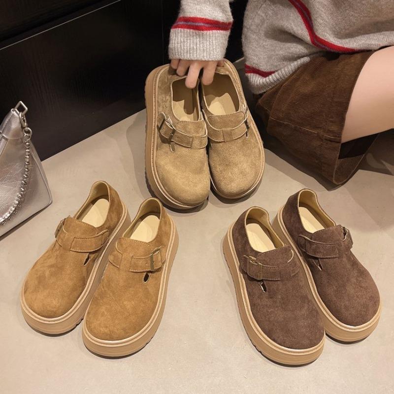 Full bag for women in the spring and autumn of 2026, new thick soled one foot lazy single shoes
