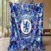 Chelsea FC Theme blanket Soft Flannel Blanket Plush Throw Blanket Cozy Sofa Bed Blanket for Home Decor