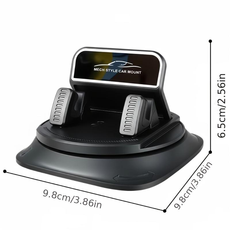 360° drehbarer Auto-Handyhalter Rutschfeste Basis Verstellbar für Armaturenbrett Schreibtisch Verwendung für iPhone Android Smartphones Drehbarer Arm für freihändiges Fahren