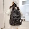Schoolbag Female Ins Wind Korean Girl Small Fresh Art Student Backpack Tulip Floral College Wind Backpack