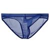 Men Briefs Mesh Elephant Nose Close Fit Mid Waist Transparent See Through Stretchy Panties for Honeymoon