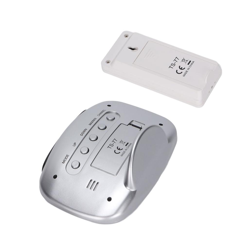 Weather Station Thermometer Wireless Color Display Digital Weather Thermometer with Clock for