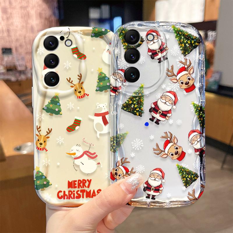 Hot Santa Claus Christmas Phone Case for Samsung Galaxy A50 A35 A34 A33 A32 A24 A23 A22 A13 A12 M55 M54 M35 M14 Protective Cover
