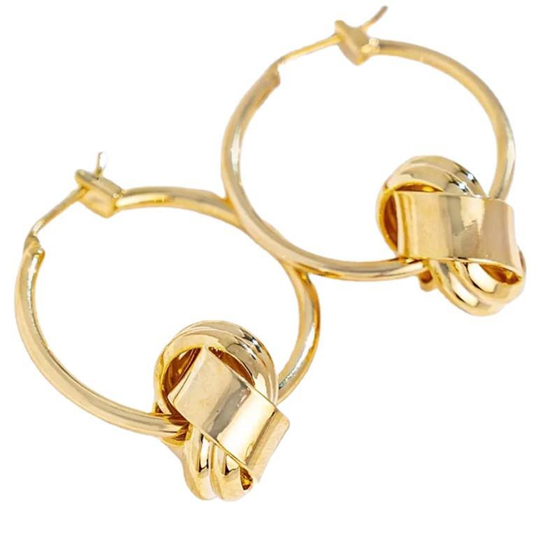 

Женские ретро-серьги из смолы и золота в винтажном стиле золотой