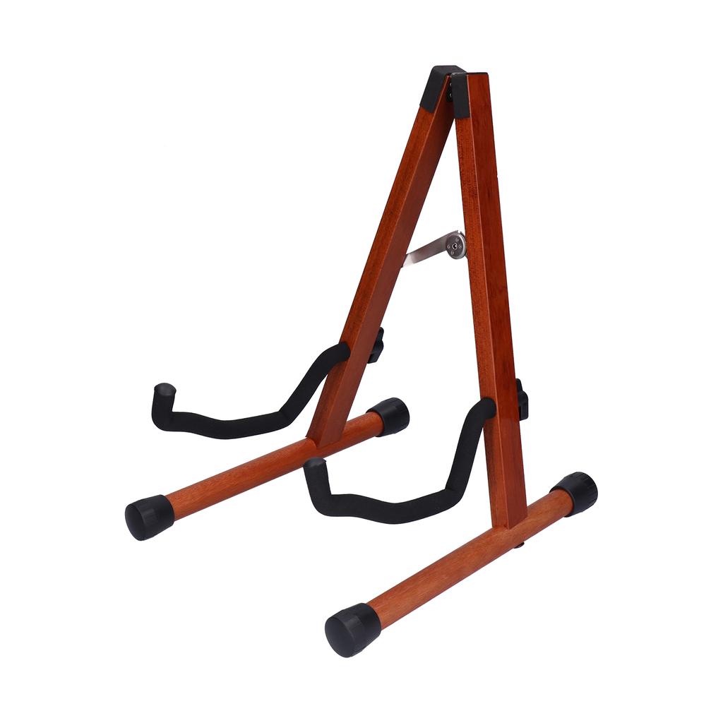Guitar Stand Wood Holder Folding Adjustable Frame for Acoustic Classic Electric Bass Ukulele