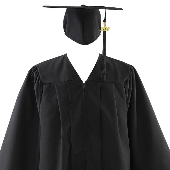 Adults Unisex Matte Graduation Cap And Gown Set with 2026 Tassel Graduation Sash Honor Cord for High School College Bachelor