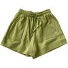 2025 Women's High-Waisted Slimming Casual Korean Style A-Line Wide-Leg Drawstring Shorts