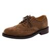 Modne Nowy Styl Dojazdy Biznesowe Buty Wizytowe Buty ze Skóry Naturalnej Zamsz Krowi Sznurowane Casualowe Dżentelmeńskie Brogsy Rzeźbione Buty Ślubne