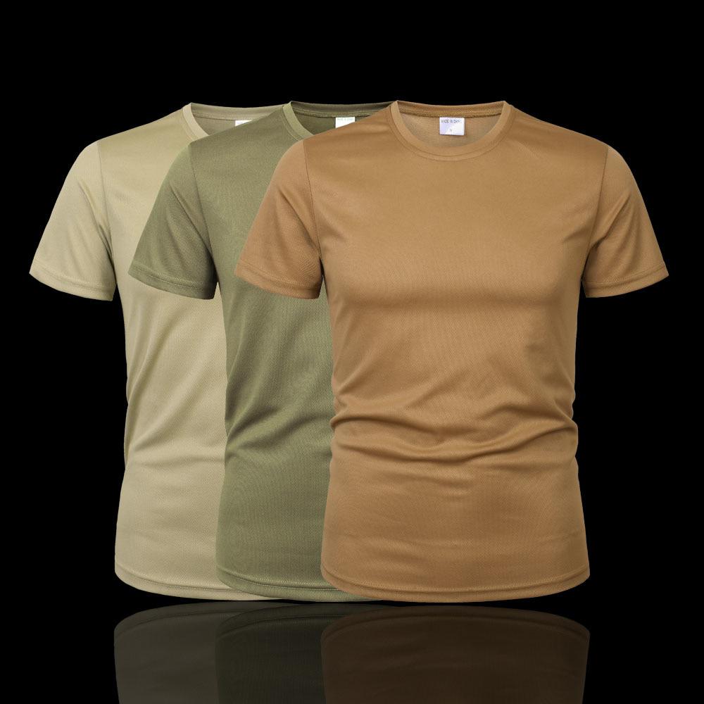 Military Tactical Herrskjorta Kamouflage Army Snabbtorkande kortärmad kortärmad manlig fritidsskjorta