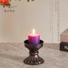 Retro European Style Candle Holder Iron Art Carving Candlestick Wedding Party Decorations Home Decor Atmosphere Props