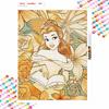 Disney Diamond Art Painting Kit Belle Reading Book Diamond Mosaic Pictures, Wall Art Crafts, Home Decor