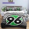 Hannover 96 Pattern Bedding,Quilt Set Quilt Cover Pillowcase Home Birthday Gift(1 * duvet cover + 2 * pillowcase, without core)