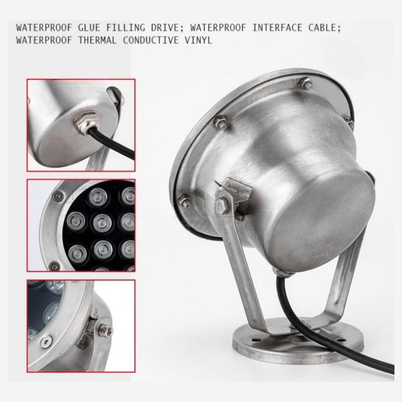 6W 12W 18W 24W 30W 36W LED Underwater Spotlights Pond Submersible Night Lamp Outdoor Garden Swimming Pool Party Landscape Lamp