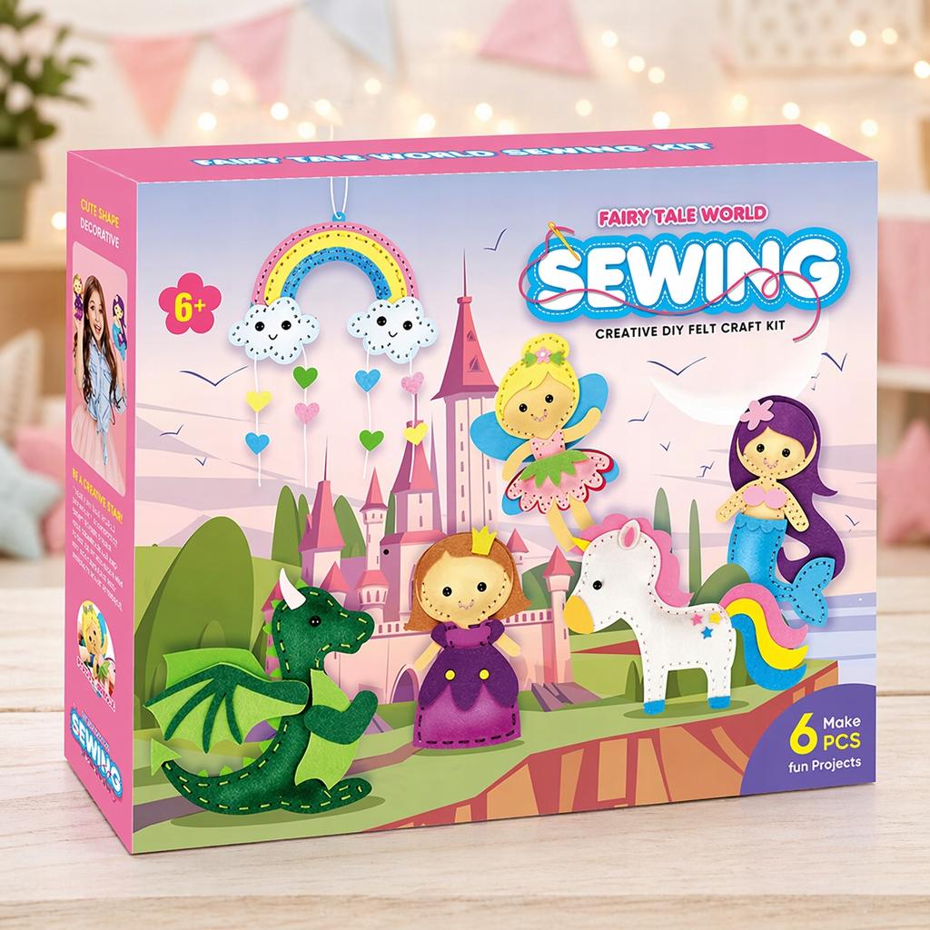 [PACZA] Felt sewing kit for children 27 pieces Z3354