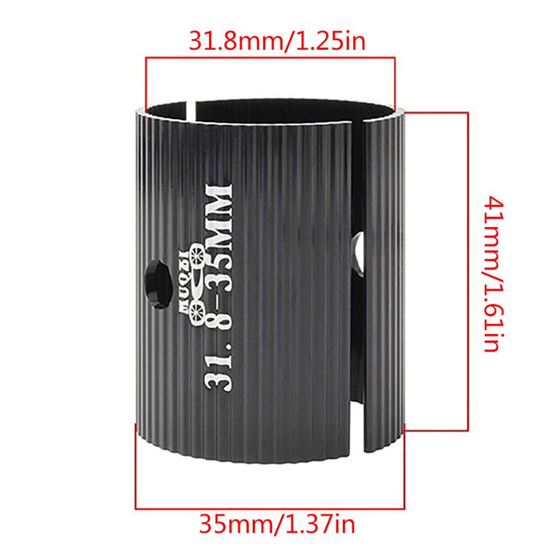 1Pair Bike Handlebar Conversion Shim 31.8Mm To 35Mm Aperture Adjust Adapte