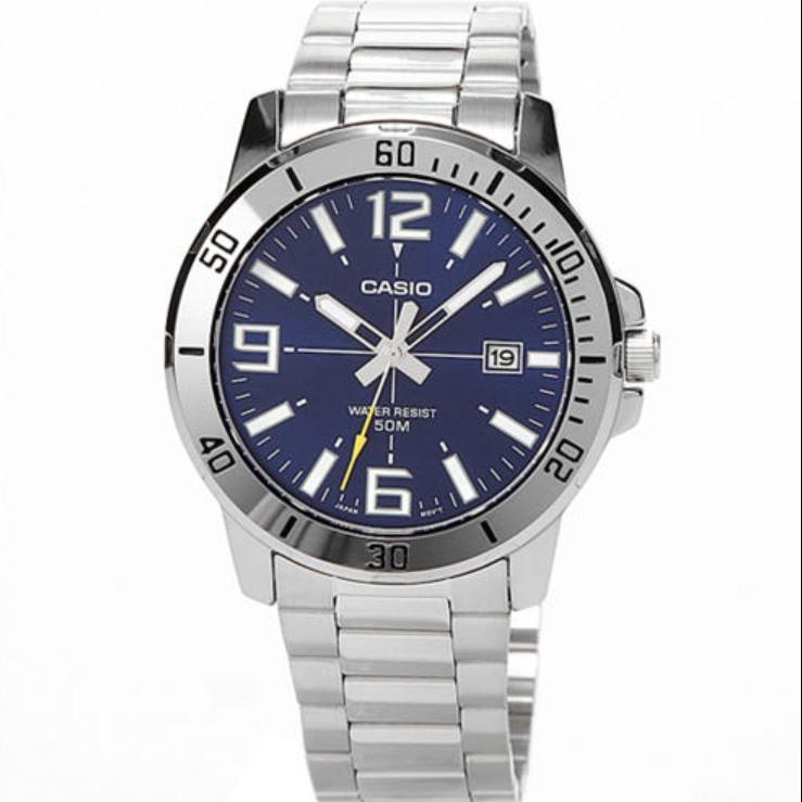 Casio Men's Metal Watch 2Colors, (MTP-VD01D-1E/MTP-VD01D-2B)