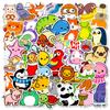 50pcs Cartoon Animal Sticker Waterproof Vinyl Decals DIY Laptops Water Bottles Phones Decorative Stickers
