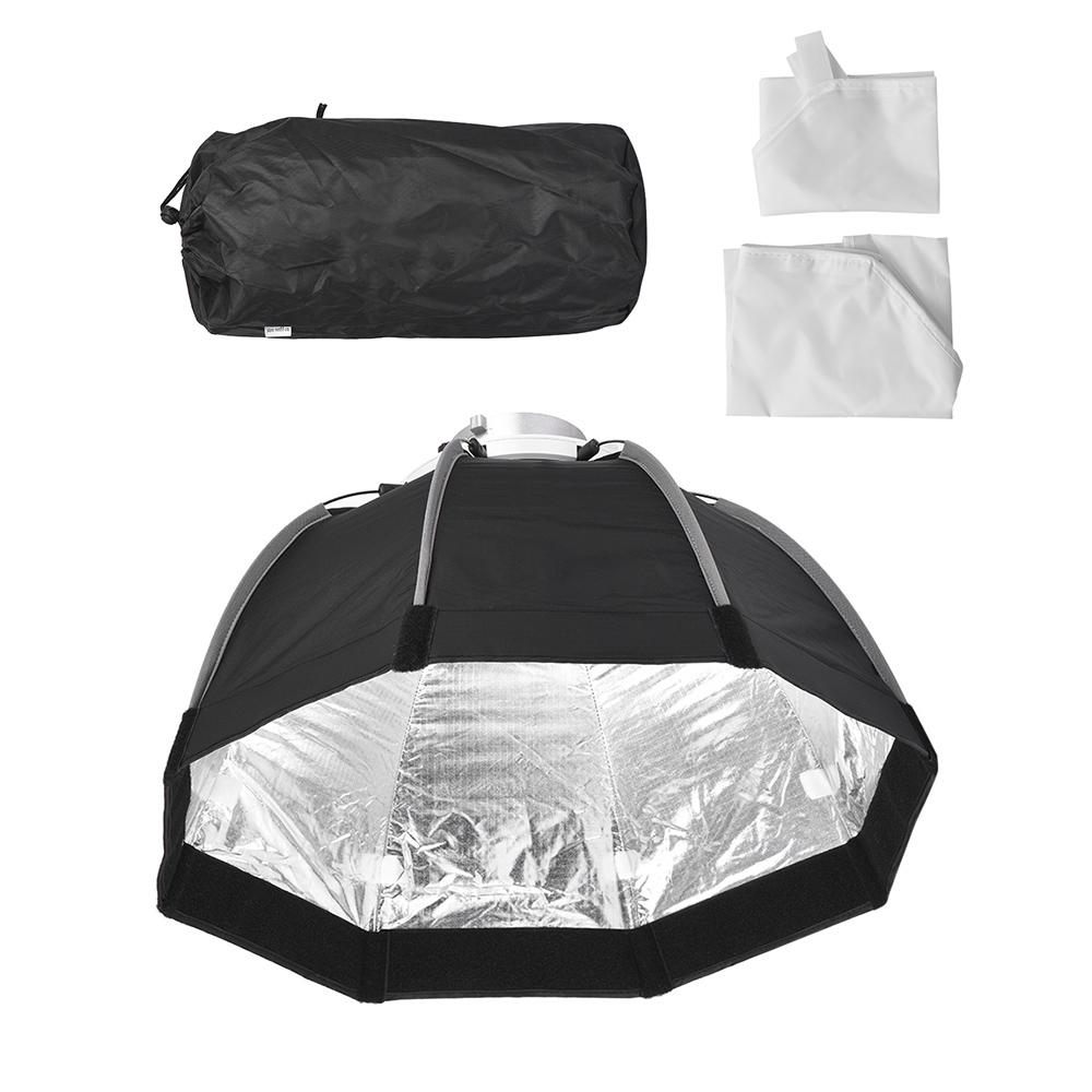 55cm Foldable 8 Pole Octagon Softbox with Soft Cloth Carrying Bag Bowens Mount for Studio Strobe Flash Light