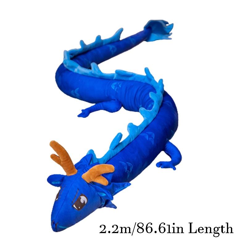 Chinese Dragon Plush Toy Pillow 5 Colors Available, Huge 4m Size
