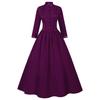 Women S Gothic Victorian Stand Collar Long Dress 3 Colors Halloween Costume