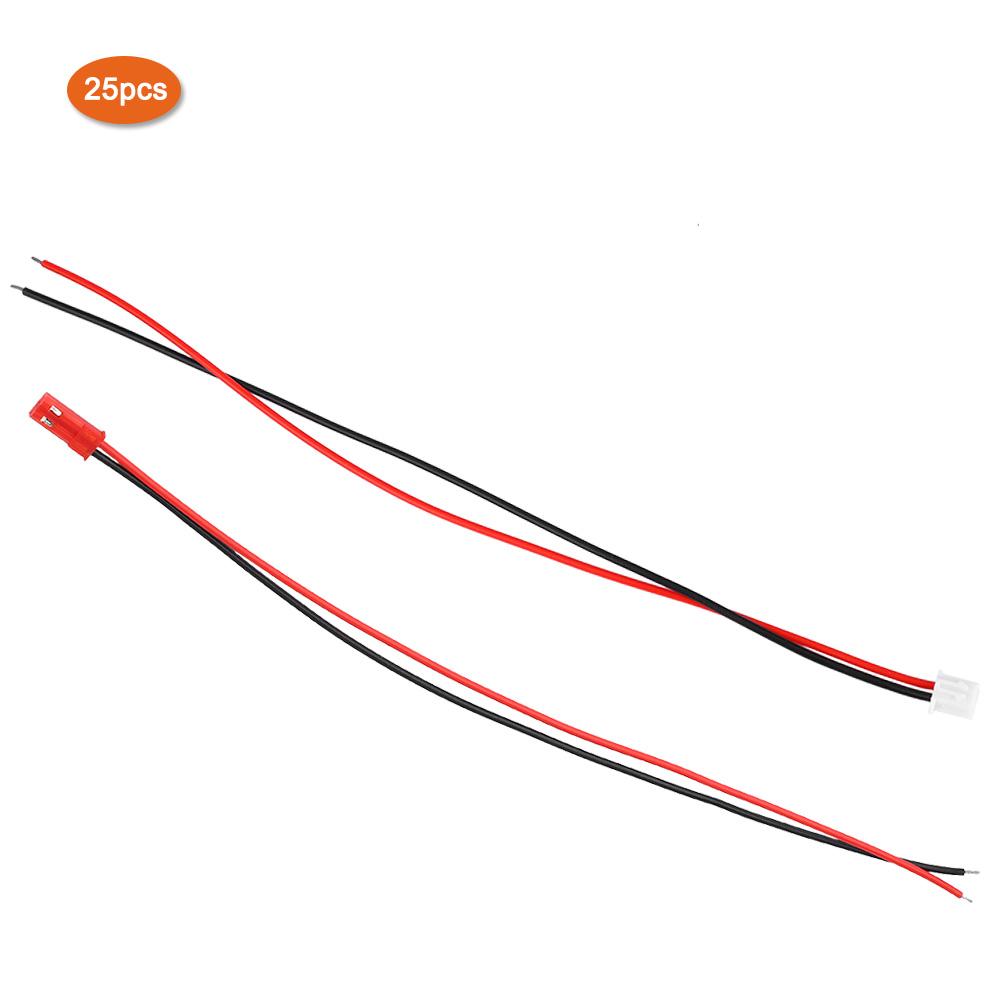50Pcs Universal Female Male 2Pin Extension Wire Cable Electric Guitar Accessories 21cm