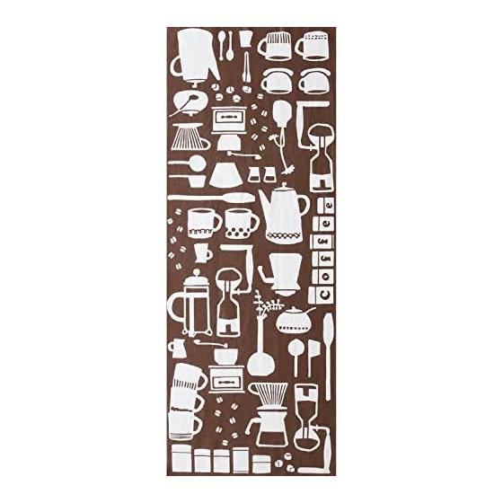 IKS Tenugui Towel, Made in Japan, Nordic Style, Coffee Brown , 100% Cotton, Unhemmed Fabric