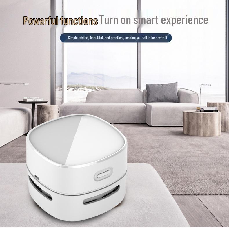 Rechargeable Desktop Vacuum Cleaner for Pencil Shavings - Large Suction, Mini Eraser for Students