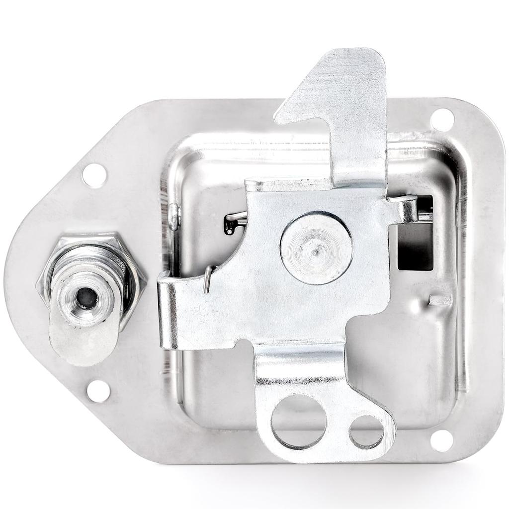 Elsjoy 2 Pcs Truck Toolbox Latch Stainless Steel Trailer Toolbox Latch Replacement RV Paddle