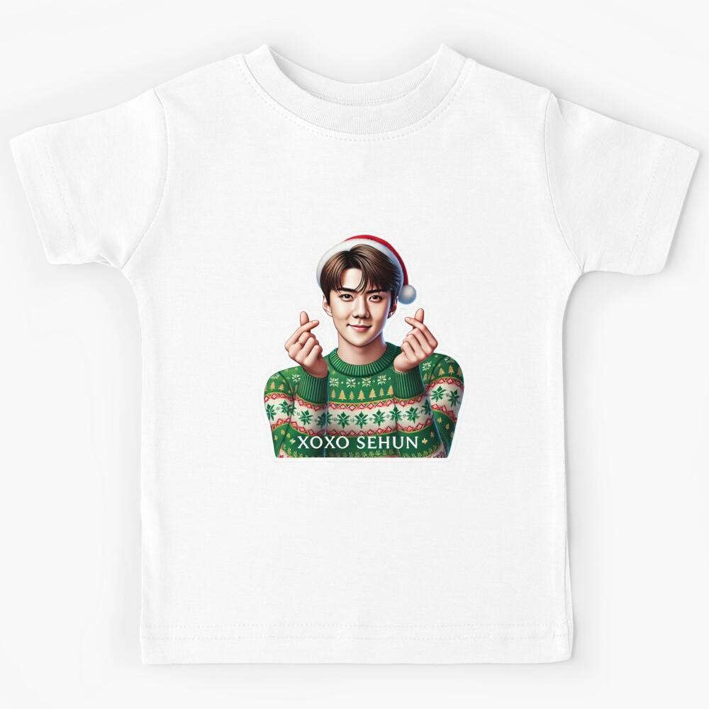 Sehun Holiday Sticker | XOXO Festive Collectible for EXO-Ls Kids T-Shirt 100