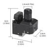 Front Right Side Folding Rearview Mirror Adjust Switch For Toyota Hilux Fortuner 2015-17 Fortuner 2005-2014 Right Hand Driver