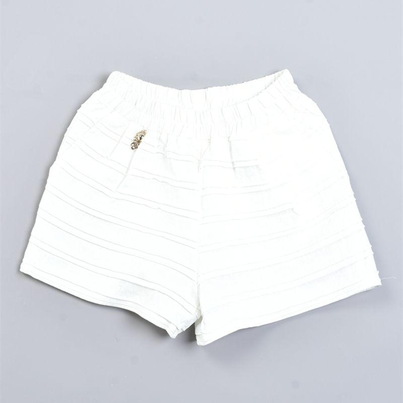 

Korean Style Dopamine Wide Leg Shorts Women 4.29 L81858 Stereo Stripe Elastic Waist Summer All-Match Trendy Hot Pants
