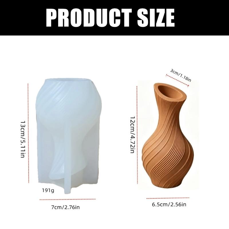 Vases Resin Mold Jewelry Jar Silicone Mould for Epoxy Resin Casting Home Decorations Ornament Molds for DIY Crafts