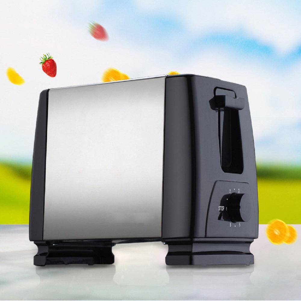 Basics 2 Slice Wide Slot Toaster with 6 Settings Black
