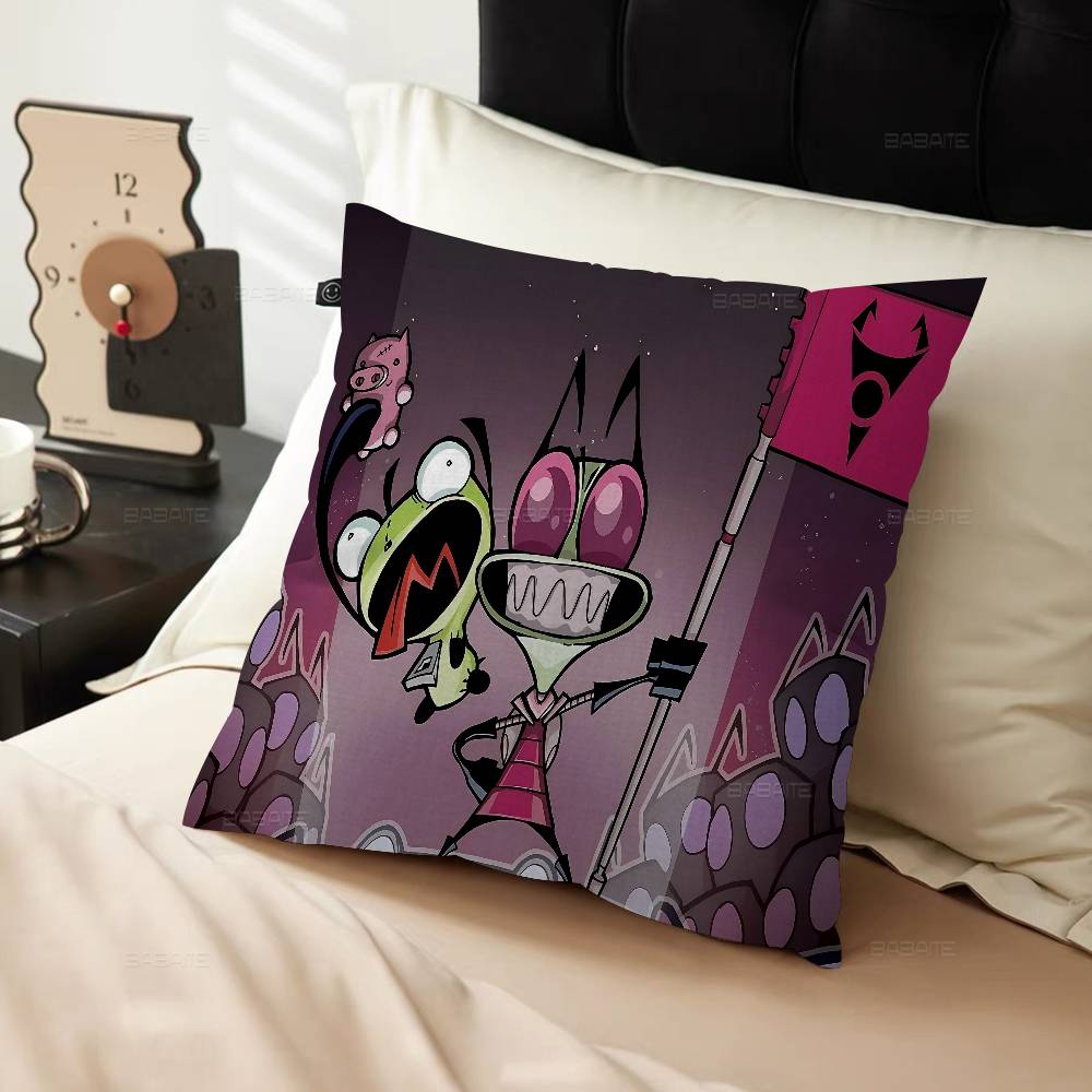 Cartoon I-invader Zim Maple Design Cushion Cover Happy Autumn Harvest Decor Holiday Decorati Pillow Cover