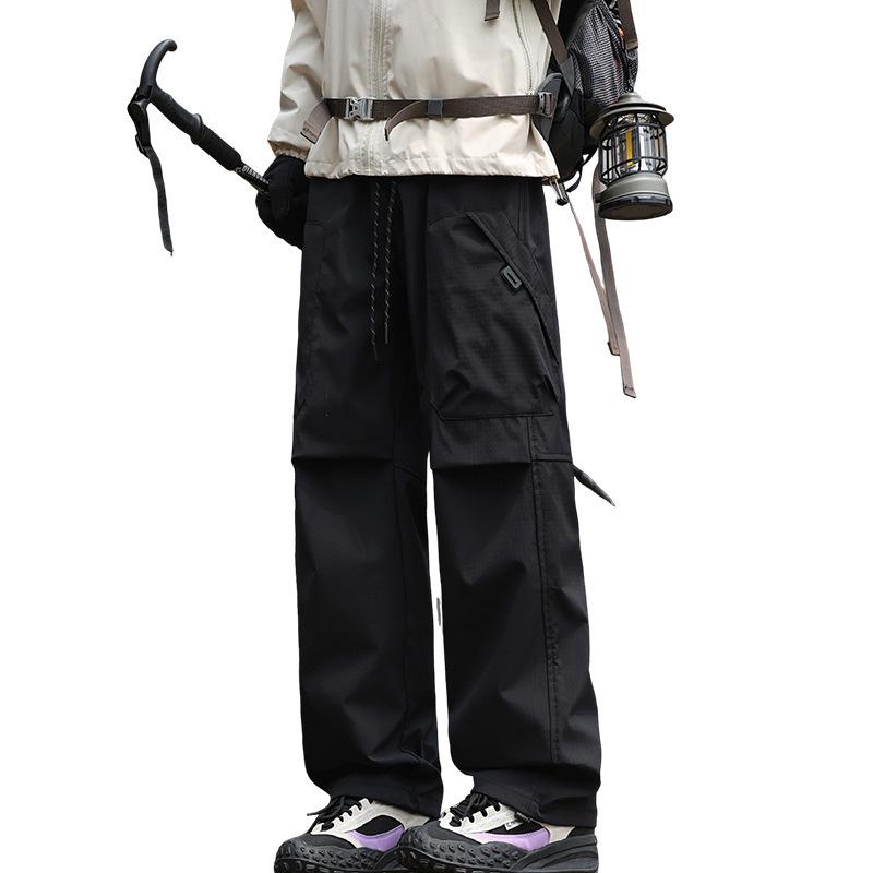 Men's American Style Cargo Pants: Loose, Water-Repellent Outdoor Work and Casual Wear for Autumn/Winter.