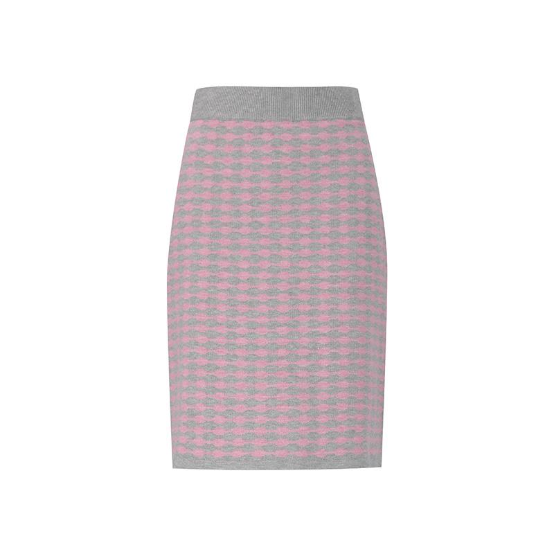 SOUP Wave Pattern Knit Skirt (Sz3Ks35)