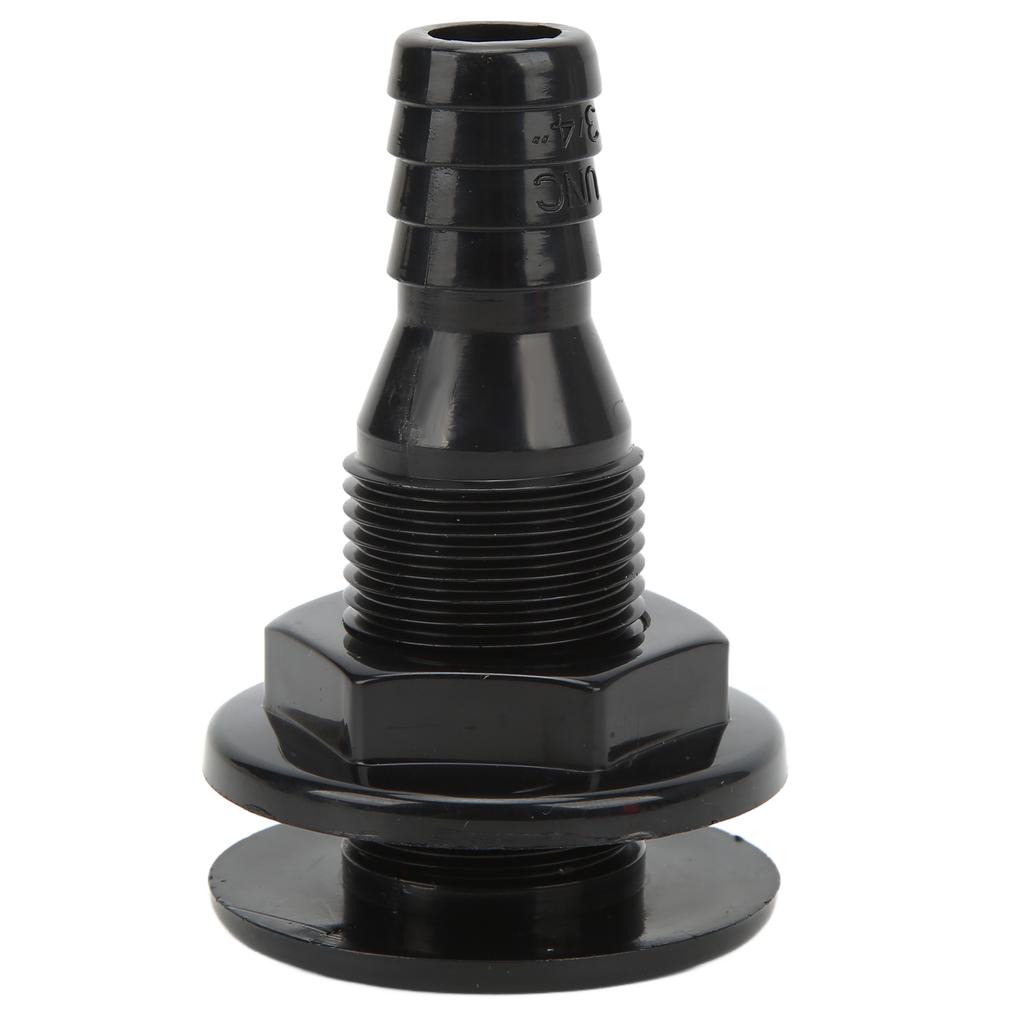 Boat Through Hull Connector 3Celsius4in ABS Plastic Hose Coupling Drain Outlet Accessory