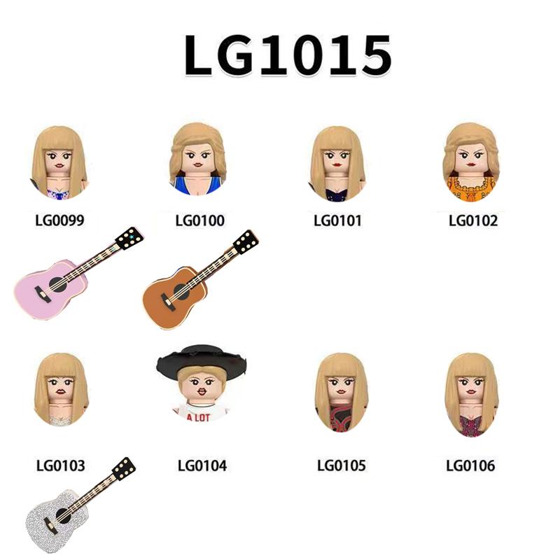 CY134 LG1015 WM989 Singer Building Blocks Jobs Assemble Bricks Cute Action Toy Figures Small Dolls Gifts For Children Kids