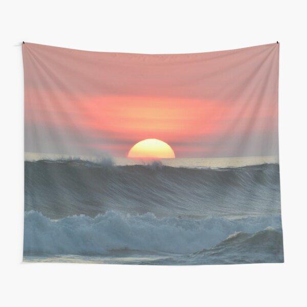 Ocean Sunset Tapestry Beach Wave Wall Hanging Tapestries Sky Cloud Scenery Tapestry  Home Decor for Bedroom Dorm Living Room
