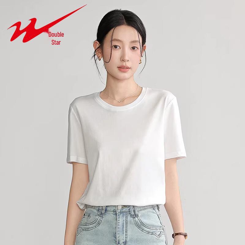 Shuangxing Women's Cotton Crew Neck T-Shirt