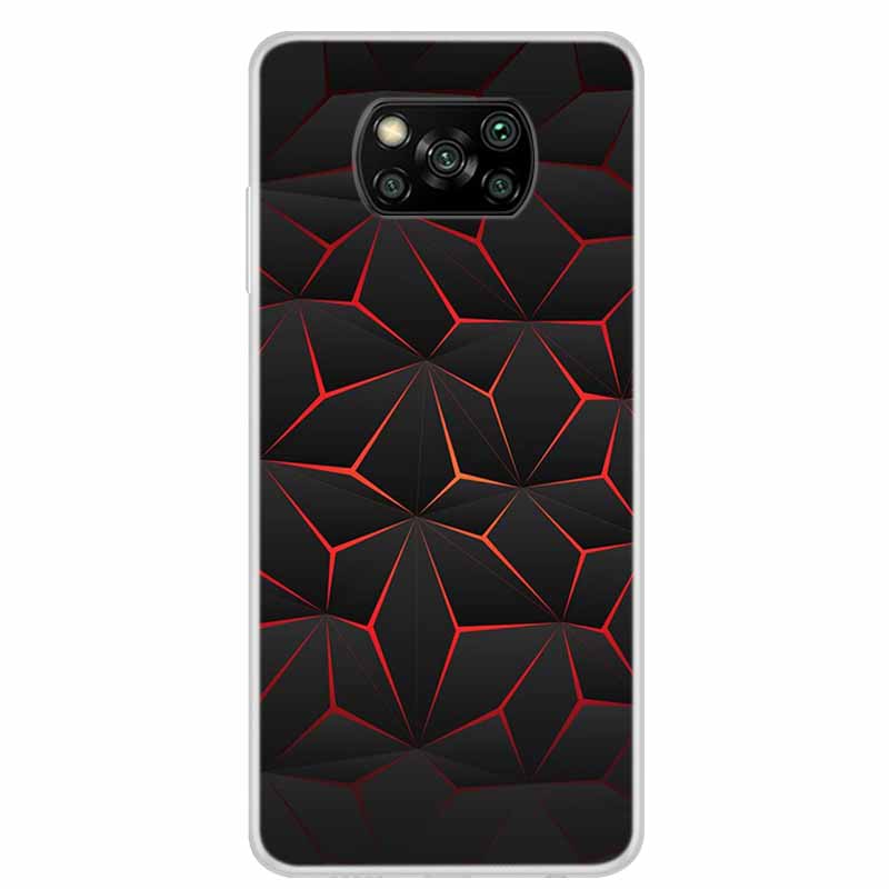 Flower Phone Case For Xiaomi Poco X6 Pro Cases Poco M6 Pro 4G F6 F5 F3 X6 X5 X3 Transparent Clear Soft Bumper Cover Bumper Funda