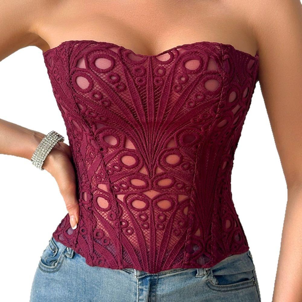 Shapers Lace Fishbone Shapewear Slim Fit Lace-up Corset Spicy Girl Style Underwear for Women  Beach