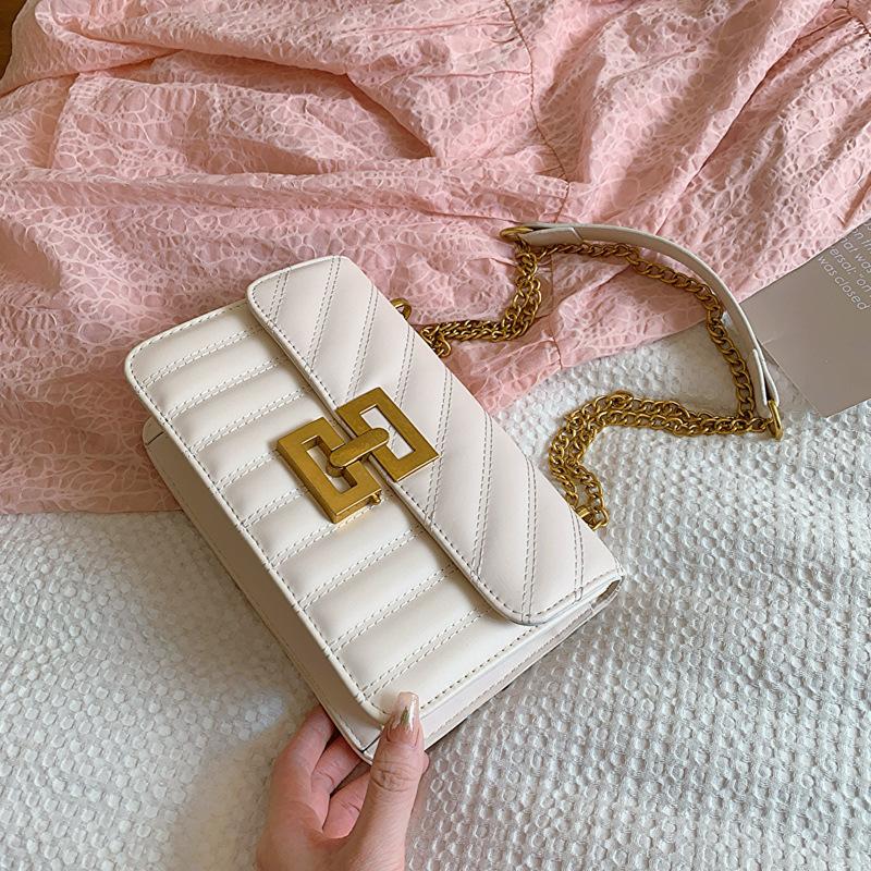 Popular small bag women's new fashion spring shoulder messenger bag beautiful personality casual small square bag