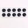 Black Flat Buckle Double Hole Hand-Sewn Crystal Glass DIY Accessories