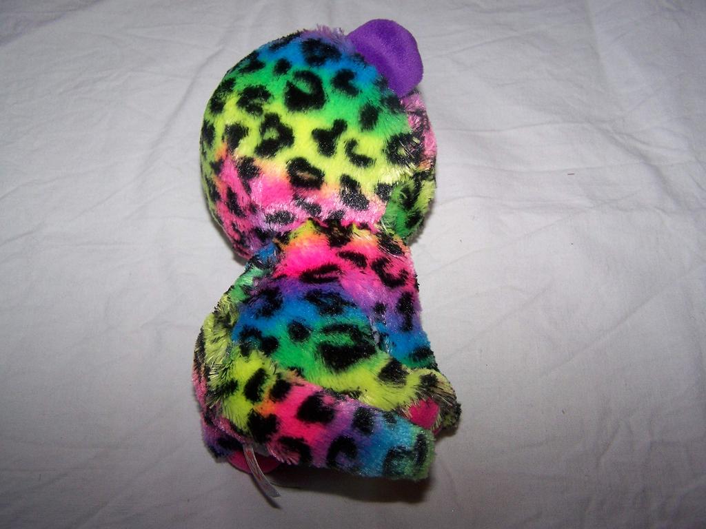 Meteor Ray Pack Ty Beanie Boos Dottie (Colorful Leopard) Medium Plush Toy 37189