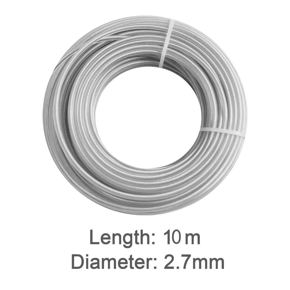 Nylon and Steel Wire Grass Trimmer Line 5m/10m/15m*2.4mm/2.7mm/3mm Trimmer Rope  Garden Maintenance