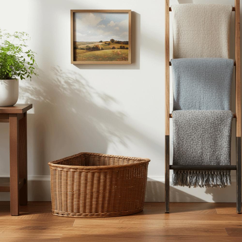 Gebogen Design Hoek Opbergmand Opbergfunctie Muur Hoekdoos Huisorganisatie