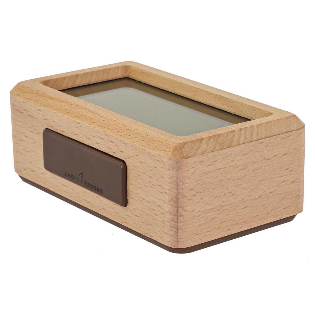 Light-Sensitive Clock Wooden Alarm Clock User-friendly