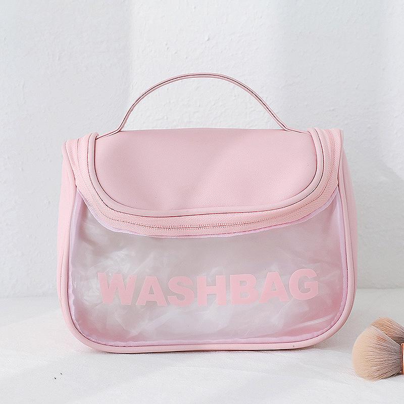 Travel Makeup Bag - High-End Waterproof, Multi-functional, Large Capacity, Transparent with Logo Print