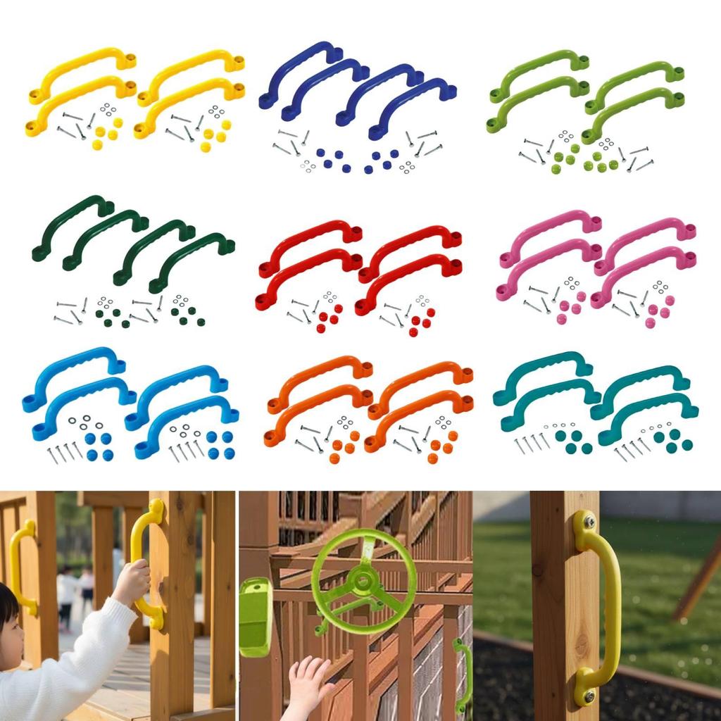 4 Klettergriffe für , Kinder's Spielbereich Zubehör, Bequem rutschfest PP